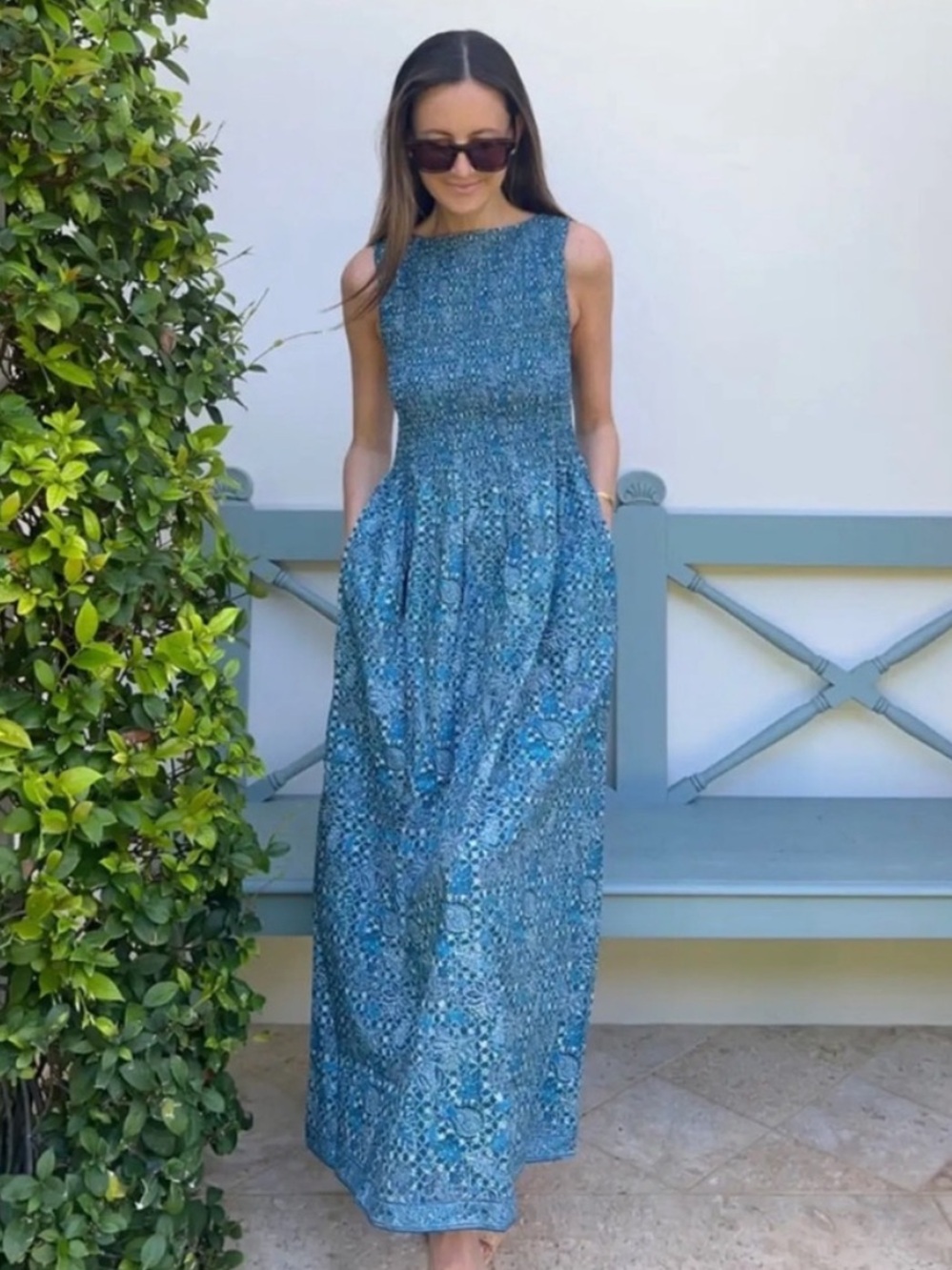 Hill House Cosima Nap
Dress. Calico trellis - blue. XS. EUC